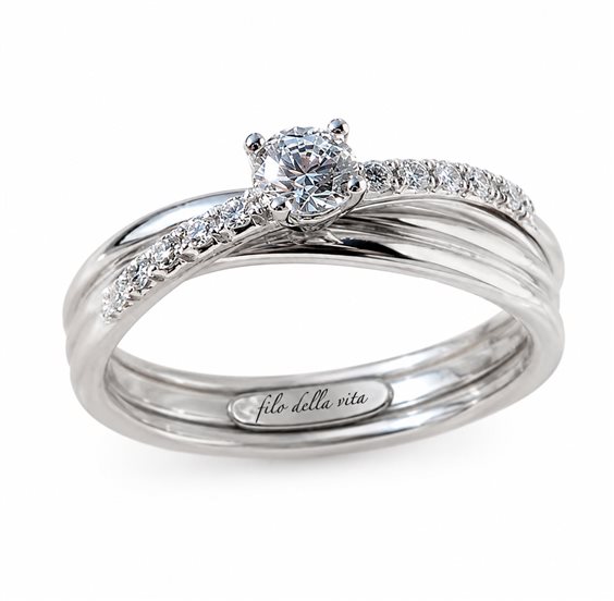Ring Rubinia Woman in Gold Diamante 0.08 Ct AN108BBT-0.08 - AN108BBT-0.08
